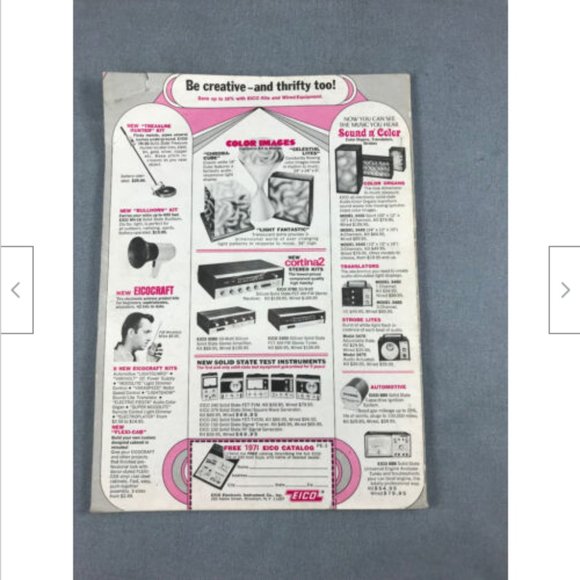 Vtg Popular Electronics Magazine March 1971 Build Digital IC + Transistor Tester - Picture 2 of 3